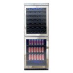 Vinotemp VT-100WBC-SM 23.5 in. 54-Bottle Mirrored Touch Screen Wine